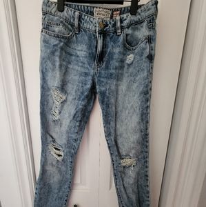GARAGE- Size 5 Skinny Vintage Distressed Denim
